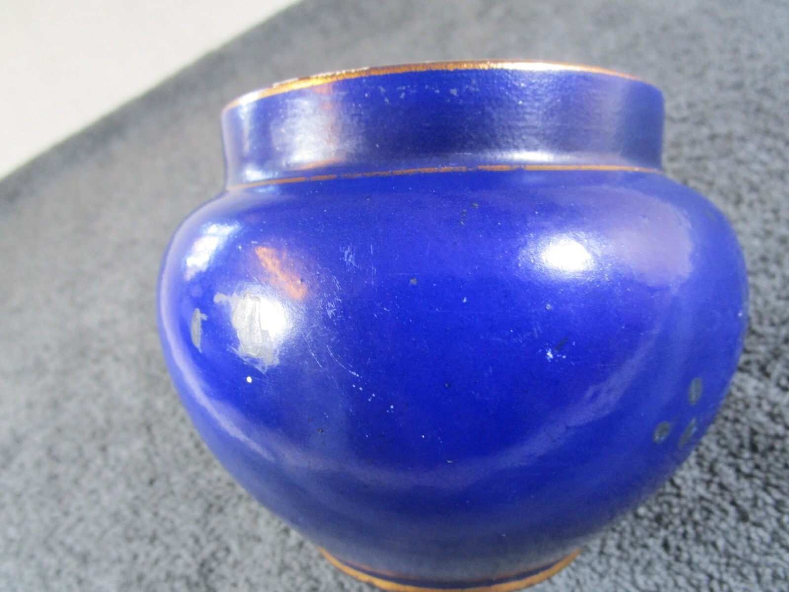 Lovely Antique Edwardian Bute Pottery Rose Bowl Vase Stamp Mark On Base