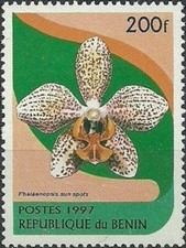 REPUBLIC OF BENIN - 1997 - Orchid - Phalaenopsis Sun spots - MNH Stamp - #975