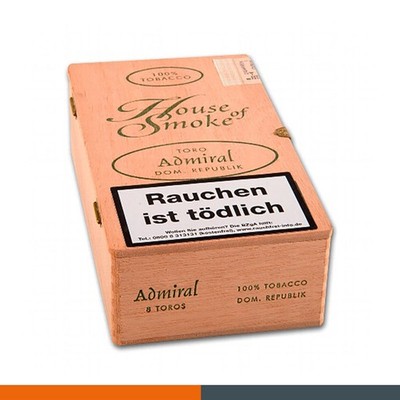 House of Smoke Admiral Toro 8 Zigarren