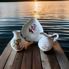 3xVintage Strawberry Shortcake Cute Plates/vase/jar Made In Japan