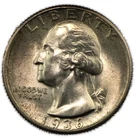 1936-P BU Washington Silver Quarter 25c Brilliant Uncirculated Philadelphia