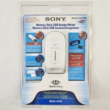 Sony MSAC-US40 MagicGate Memory Stick USB Card Reader Writer Adapter NEW NOS Vtg