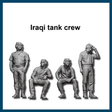 1/35 Scale Iraqi Tank Crew Figures Set (4 pcs) Resin Unpainted Model Kit