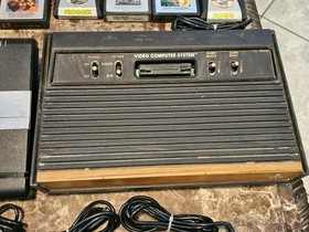 Atari 2600A (2) & 7800 Pro System Lot w Game Center 39 Games Joystick Paddles 