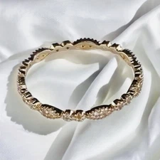 14K Gold Saphire Band full eternity size 5.75