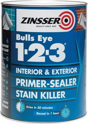 Zinsser Bulls Eye 1-2-3 Primer-Versiegelung & Fleckenvernichter (kleine Delle)