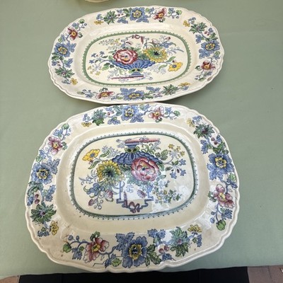 Vintage Mason's Ironstone Servierplatten im Strathmore Muster.   (B139)