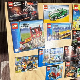 LEGO MANUAL/BOX LOT: Star Wars, SpongeBob, Lego City, Dino, Creator (read desc.)