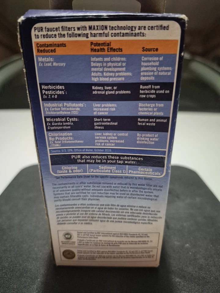 PUR Max Ion Water Faucet Filter Replacement RF-9999 Mineral Clear (1-Pack) New - Image 3 of 4