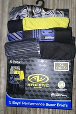 Athletic Works 5 Package Performance Boxer Briefs Size 14/16 Boys