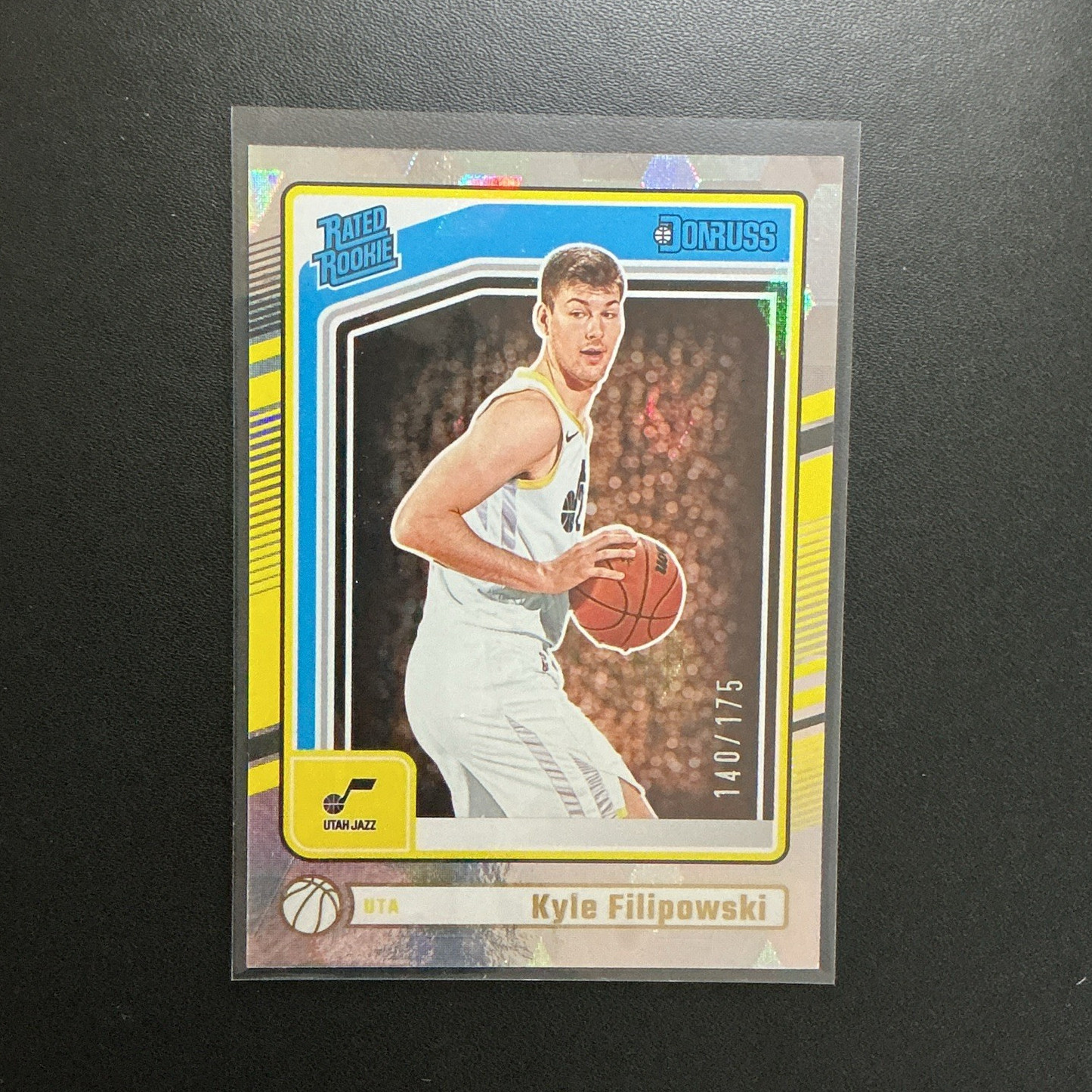 Panini 2024-25 Donruss Rated Rookie Kyle Filipowski #233 Jazz Cubic /175