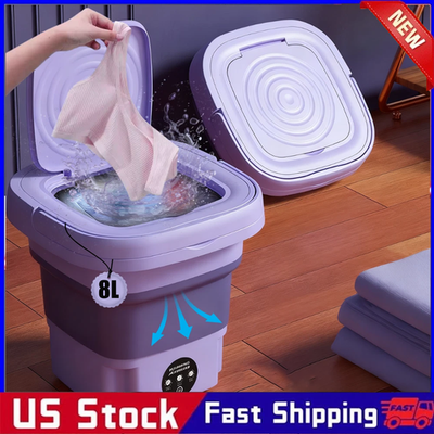 #ad Portable Washing Machine Mini Washer Foldable Washer and Spin Dryer Small Travel $25.98