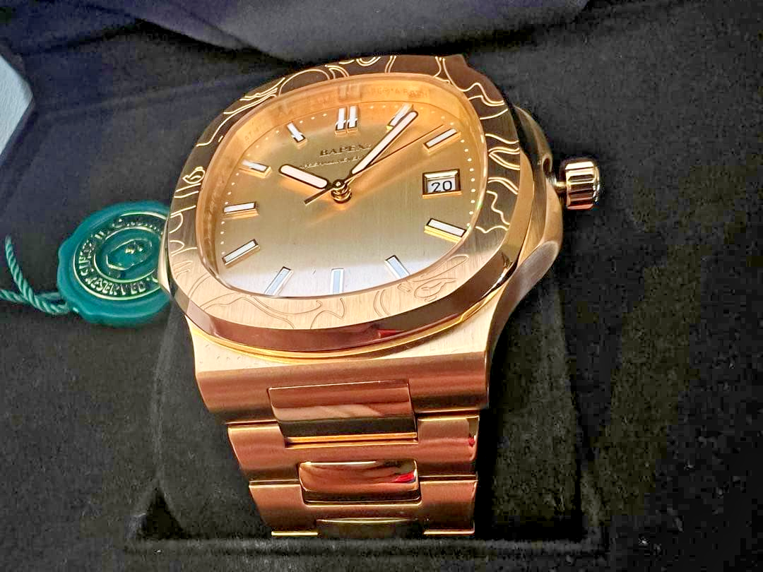 BAPEX Type 10 Gold Stainless Steel Automatic Watch Sapphire