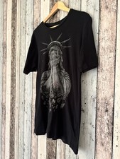 Volcom Skate T Shirt - Statue Of Liberty/Anarchy/Christ /Classic Print/ Mid 00?s