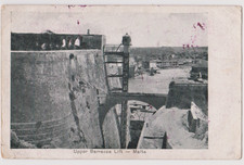 Vintage Postcard Upper Baracca Lift Malta Architecture History Active service