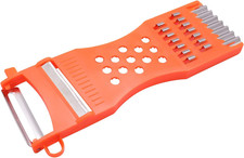 XIWENQUKU 1Pcs Handheld Plastic Multifunction Kitchen Peeler Grater Slicer Tool,