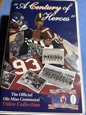 OLE MISS REBELS VHS Century Of Hero’s - Centennial Collection RARE EXCELLENT 