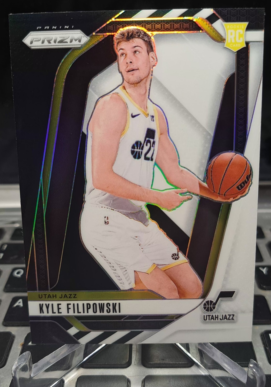2024-25 Panini Prizm - Kyle Filipowski #263 Black & White Prizm (RC)