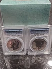 2023 S Morgan & Peace Silver Dollar FDOI $1 Reverse RVE PR70 PCGS