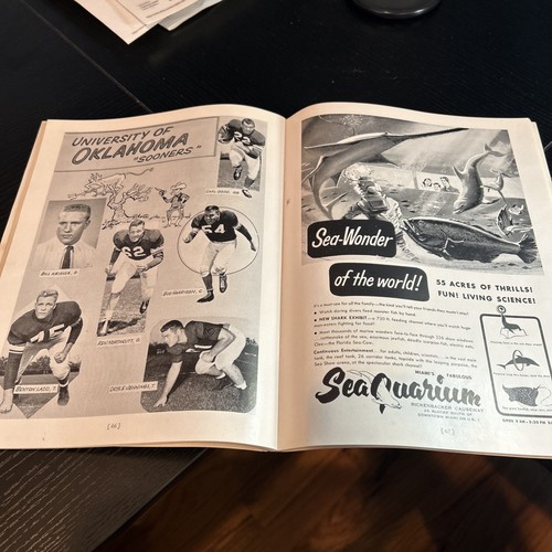Orange Bowl 1958 24th Annual Program Duke vs Oklahoma Florida College Football - Picture 3 of 6