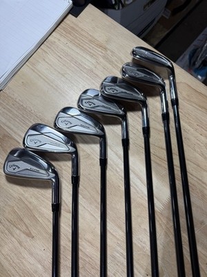 Callaway Elyte 5-AW Iron Set Recoil 75 F4 Stiff Flex Graphite Shafts RH