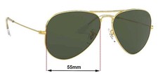 SFx Replacement Sunglass Lenses fits Ray-Ban RB3025 Aviator - NOT Large Metal -