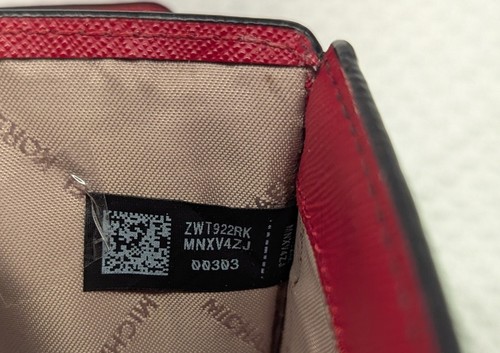 Michael Kors Barcelona Compact Leather Jersey Wallet. ZWT922 RKMNXB4ZJ.  - Afbeelding 12 van 12