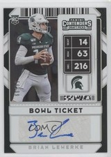 2020 Contenders Draft Picks College Bowl Ticket 56/99 Brian Lewerke Auto 0wp8