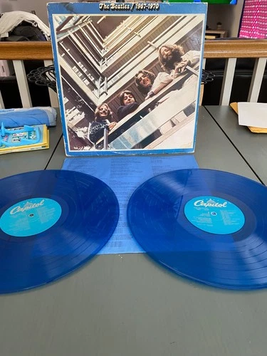 The BEATLES 1967-1970 (Blue Album) 2 BLUE Vinyls LP Records