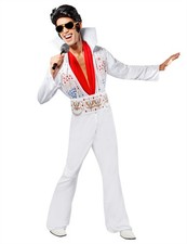 Rubies Elvis Presley: Presley Costume for Adults, Men's X-Large, White