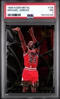 1996 FLEER METAL MICHAEL JORDAN METALIZED CARD #128 *GRADED PSA NM 7 - BULLS!