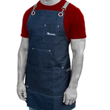 Kona Chef Apron - Premium Denim Grill Unisex Apron - 3 Pockets