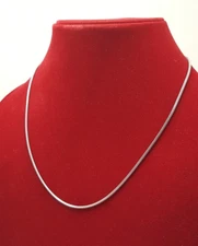 Gorgeous Italian Square Body Snake Chain Necklace 41CM, 925 Silver 3.50 g #20488