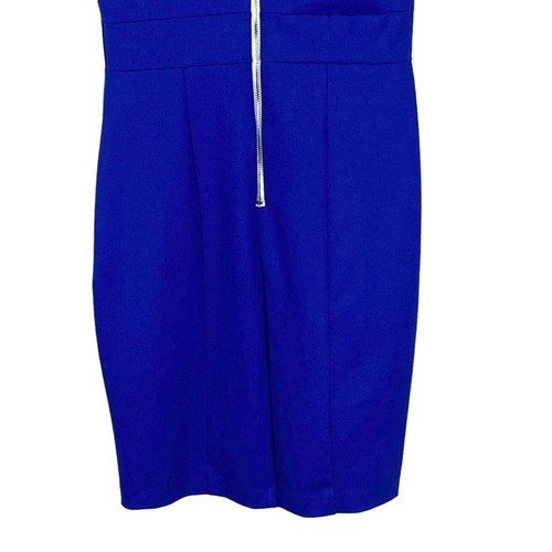 Neu mit Etikett Amanda Uprichard Ponte Strick Etui-Kleid Gr. S kobaltblau Mini Party - Bild 8 von 9