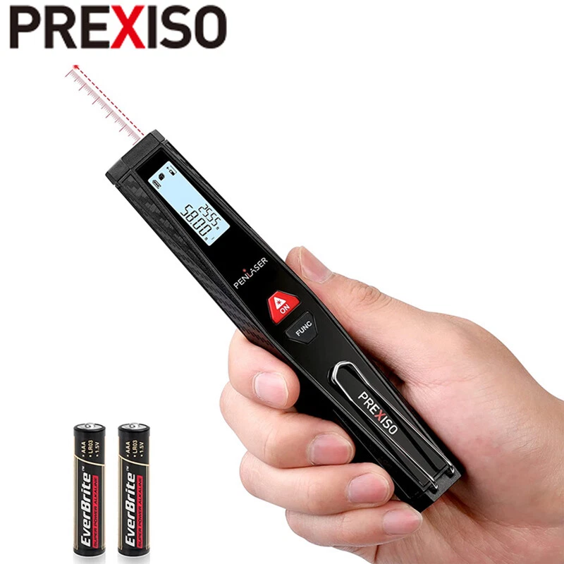 PREXISO Pocket Laser Measurement Tool Laser Distance Meter Laser Measure  Backlit