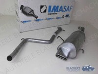 Imasaf Auspuff Ab Kat/Dpf für Alfa GT 1.9 JTD 2003-2010 | Mittelrohr + Endtopf