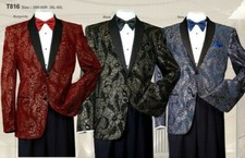 Men's Formal Tuxedo Blazer/Jacket Metallic Sequin Shawl Collar Jacket for Party