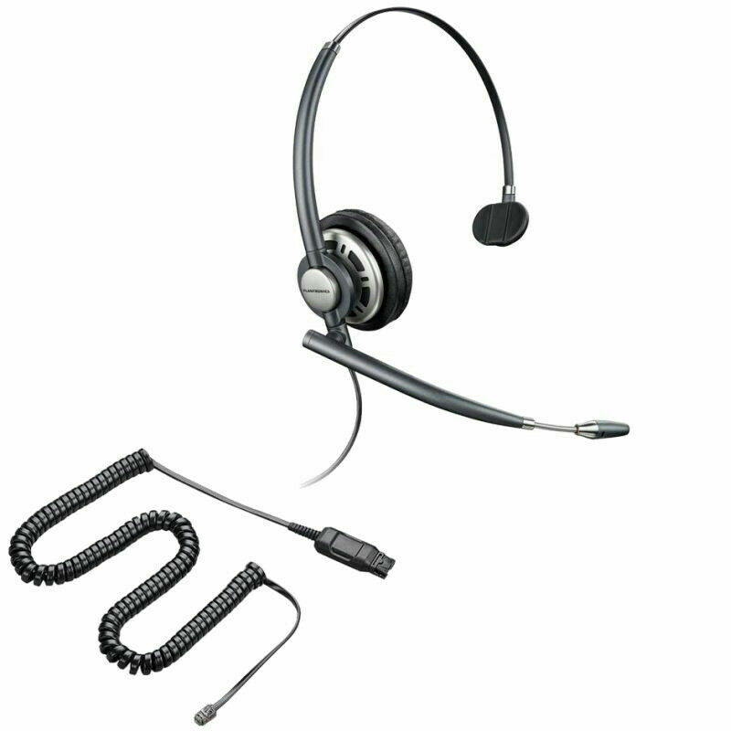 Plantronics HW710 Mono Headset A10 QD for NEC DTU series Polycom