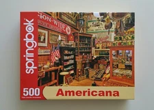 SPINGBOK Puzzle AMERICANA by Thom Zehrfeld 500 Pieces  18"×23.5" Made in USA