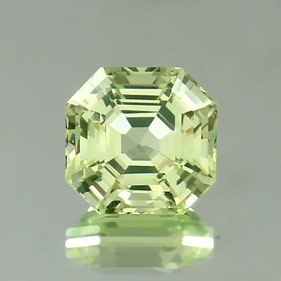 AAA Grade 8.60 Ct Natural Ceylon Light Green Spinel Asscher Cut Loose Gemstone