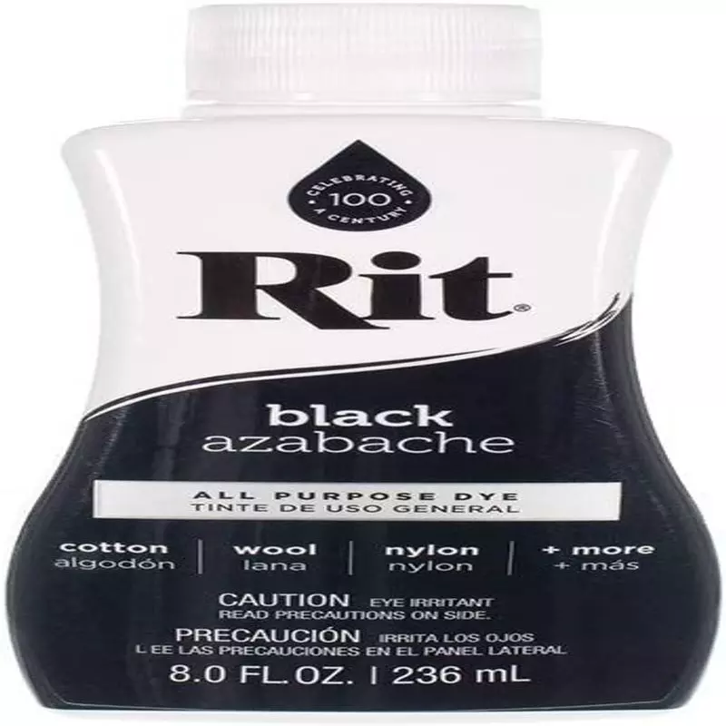 Rit Dye Liquid – Wide Selection of Colors – 8 Oz. (Black) Black