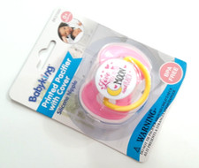 NEW BABY KING PINK LOVE YOU TO THE MOON AND BACK PACIFIER 0 MONTHS