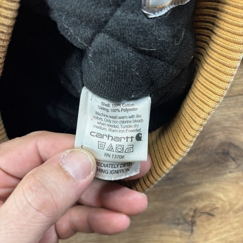 Carhartt Kids Size 4T Distressed Duck Canvas Hooded Jacket Coat Youth SPOTS - Picture 9 of 13