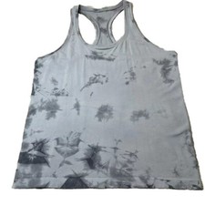 Lululemon Swiftly Tech Tank Top Size 12 Marble Gray Tie Dye Women  s Rare