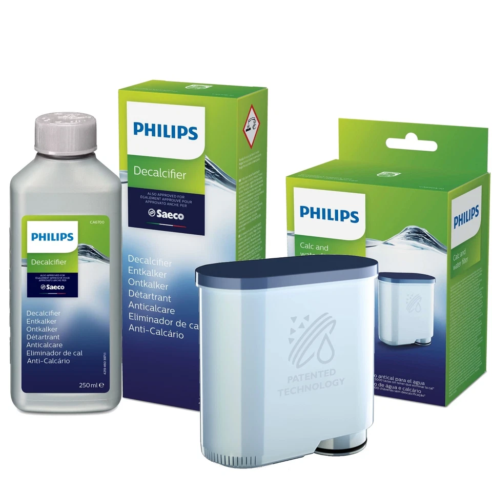 PHILIPS SAECO, SCANPART Philips Saeco Pflegeset, Entkalker CA6700, Wasserfilter, AquaClean CA6903