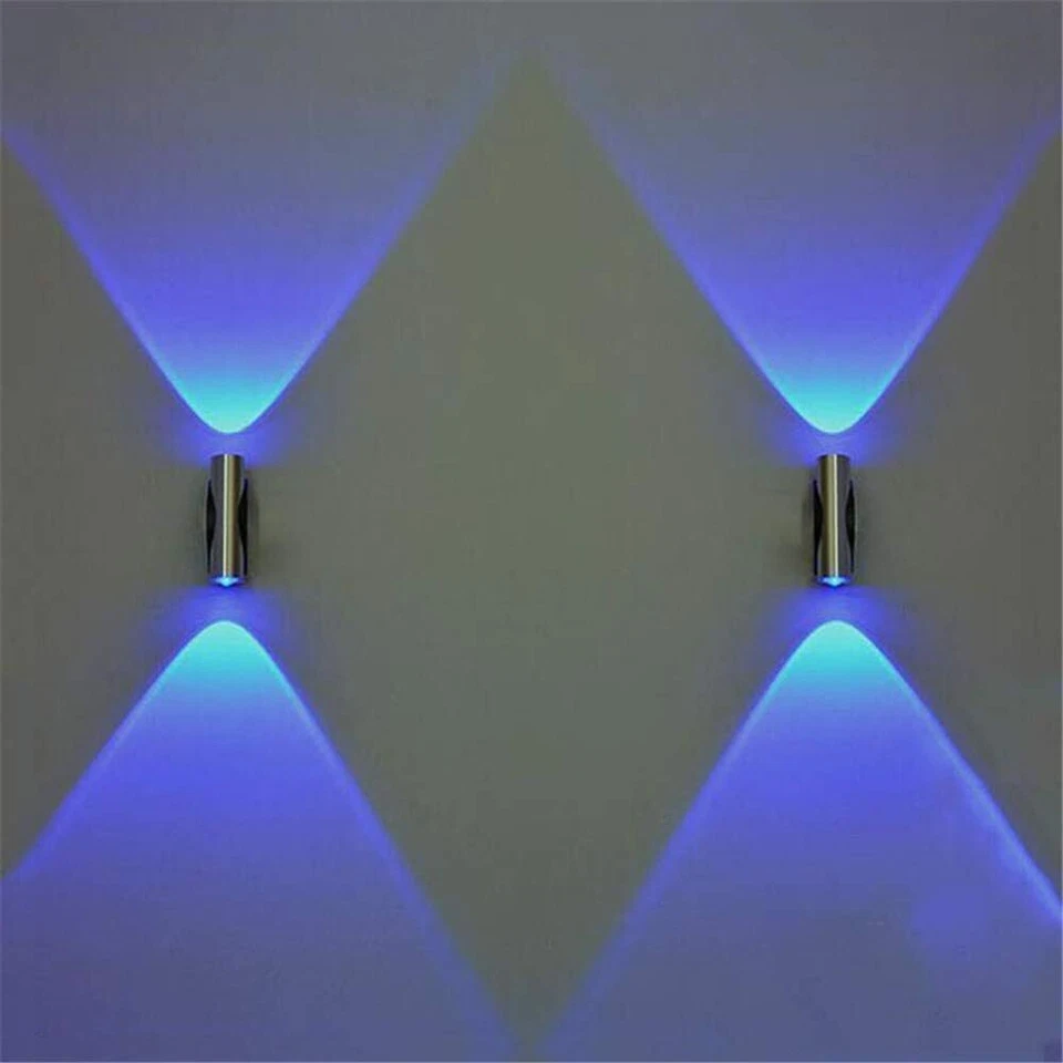 Luminária de parede moderna de duas cabeças para cima e para baixo holofote LED decorativo EUA - Imagem 3 de 4