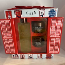 FRESH Black Tea Skincare Set NIB Treatment Essence Mask And Cream