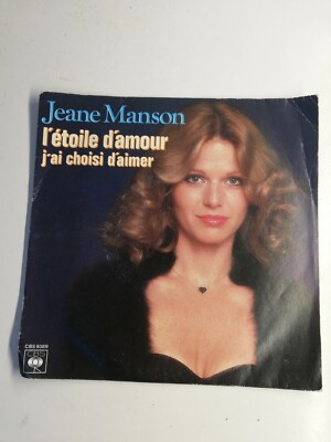 N1346 Vinyl 45 Runden Jeane Manson der Stern der Liebe, ich wählte zu lieben 1980