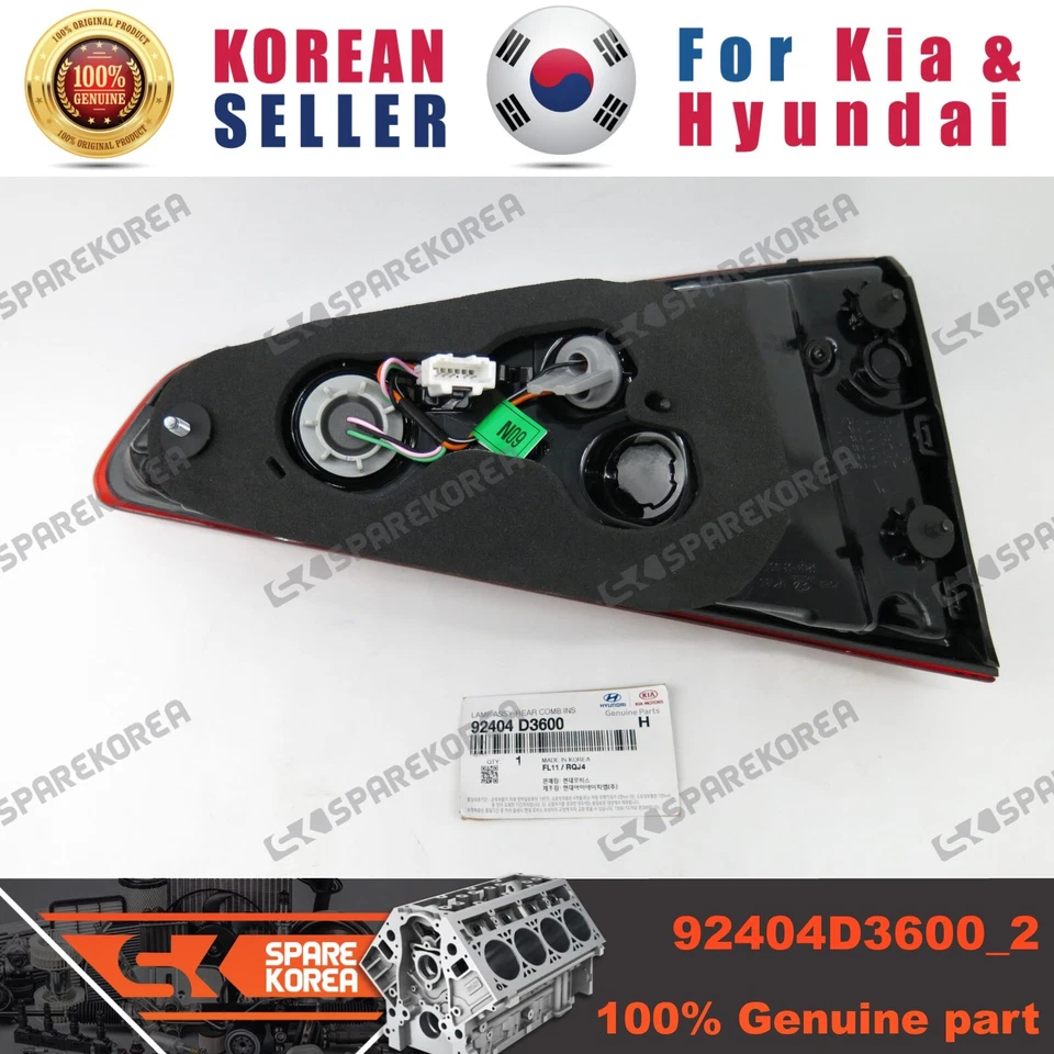 Original/OEM 92404D3600 CONJUNTO DE LÁMPARA-PEINE TRASERO INTERIOR, DIESTRO para Hyundai Tucson 18 Foto 3 de 3