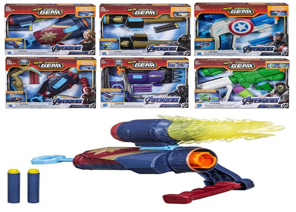 Lançador Nerf Assembler Gear Capitao America Hasbro E3355 em